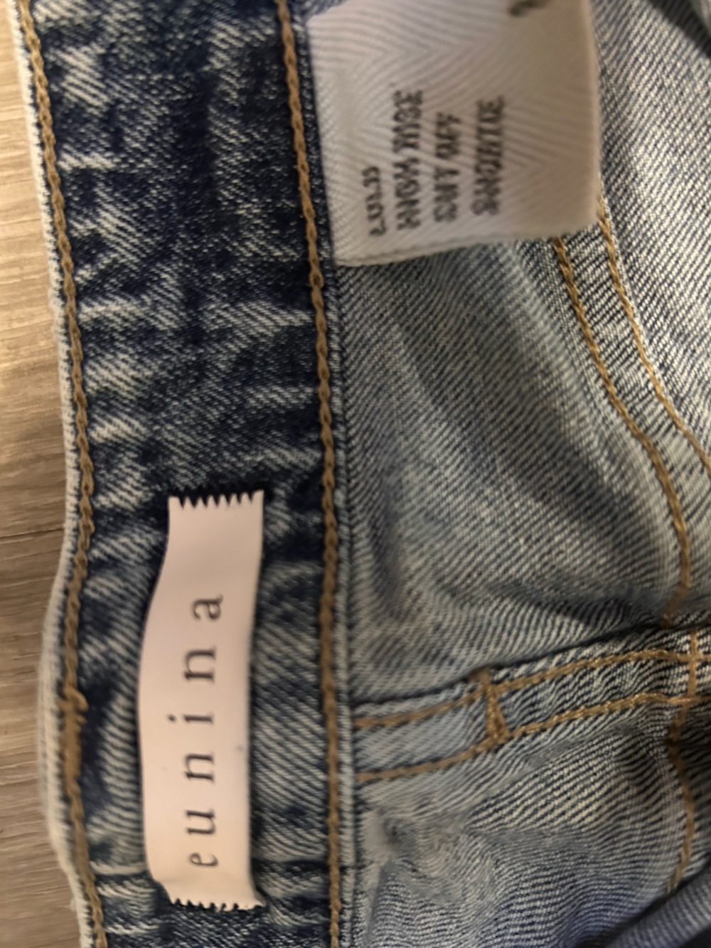 Ina Light Blue Distressed Shorts - Picture 2 of 3